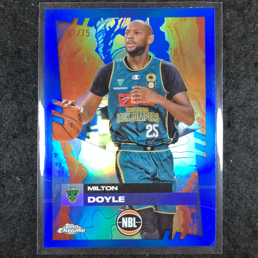 2024-25 Topps Chrome NBL MILTON DOYLE Base Blue 67/75 #92