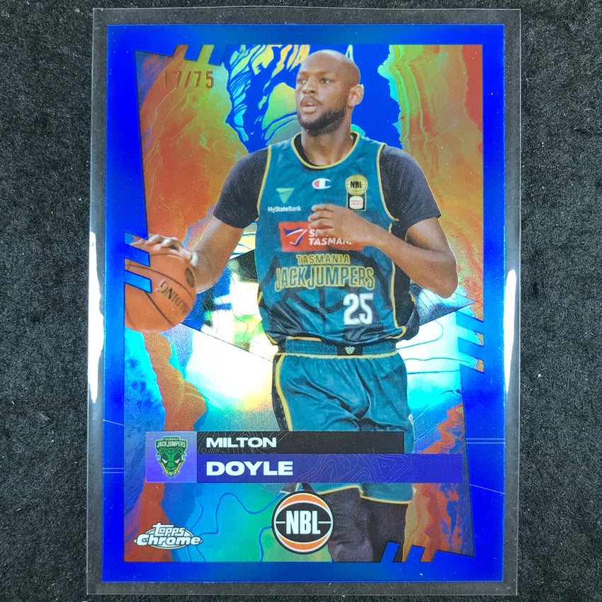 2024-25 Topps Chrome NBL MILTON DOYLE Base Blue 17/75 #92