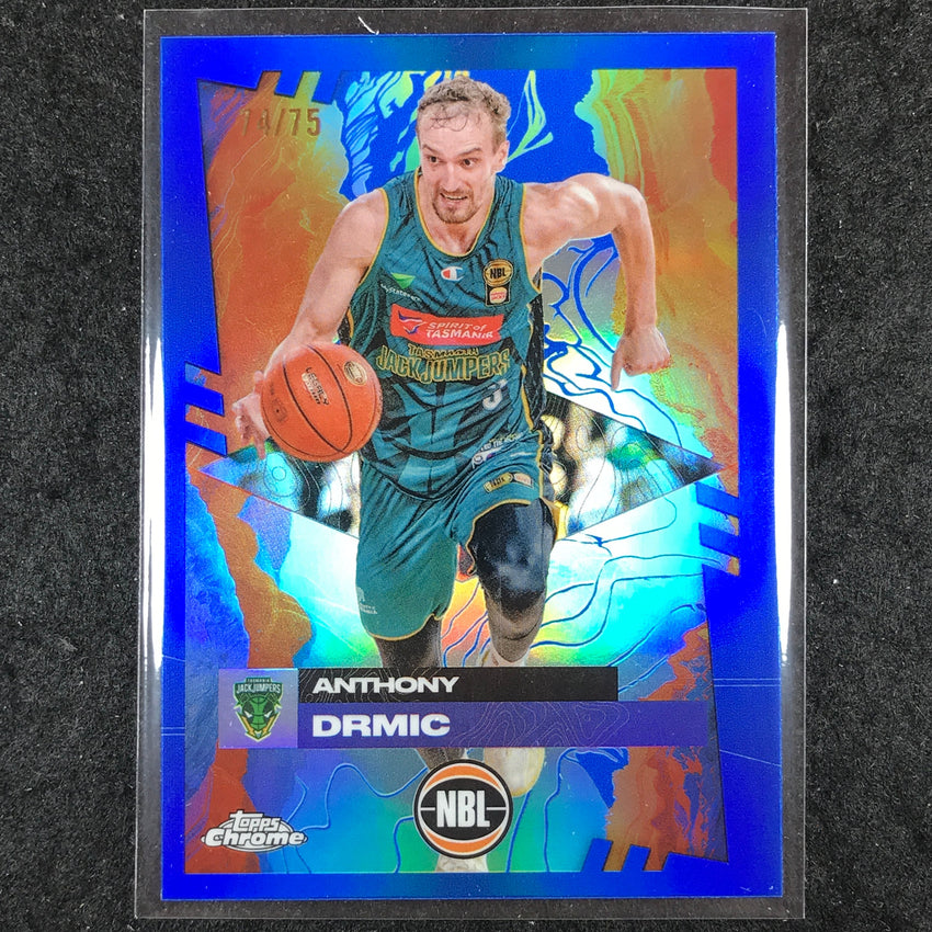 2024-25 Topps Chrome NBL ANTHONY DRMIC Base Blue 74/75 #100