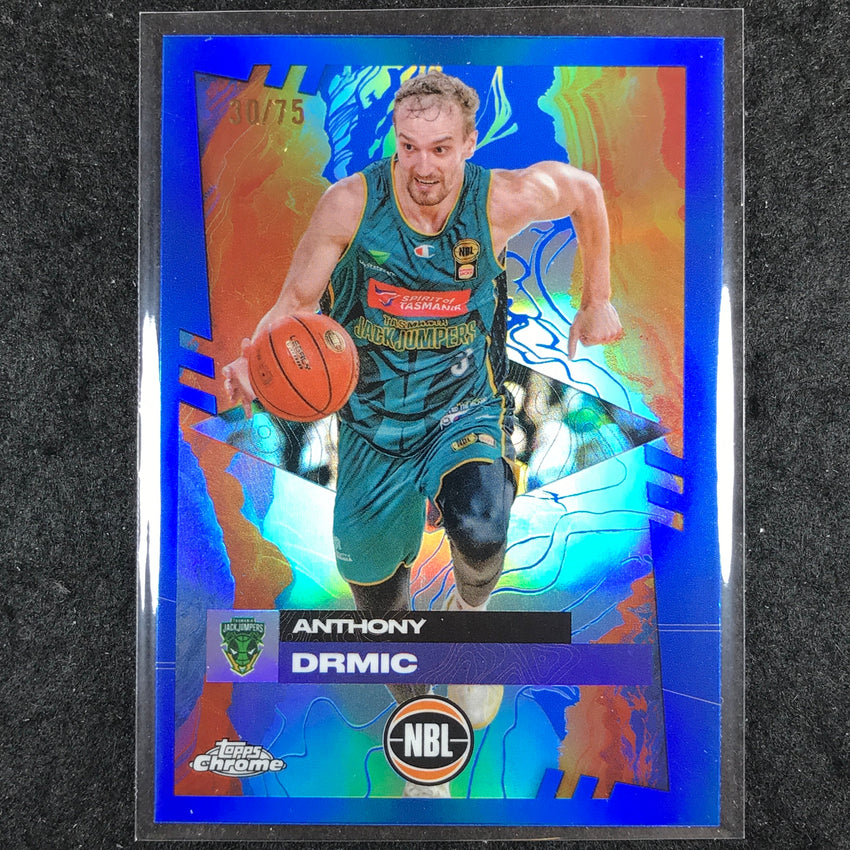2024-25 Topps Chrome NBL ANTHONY DRMIC Base Blue 30/75 #100