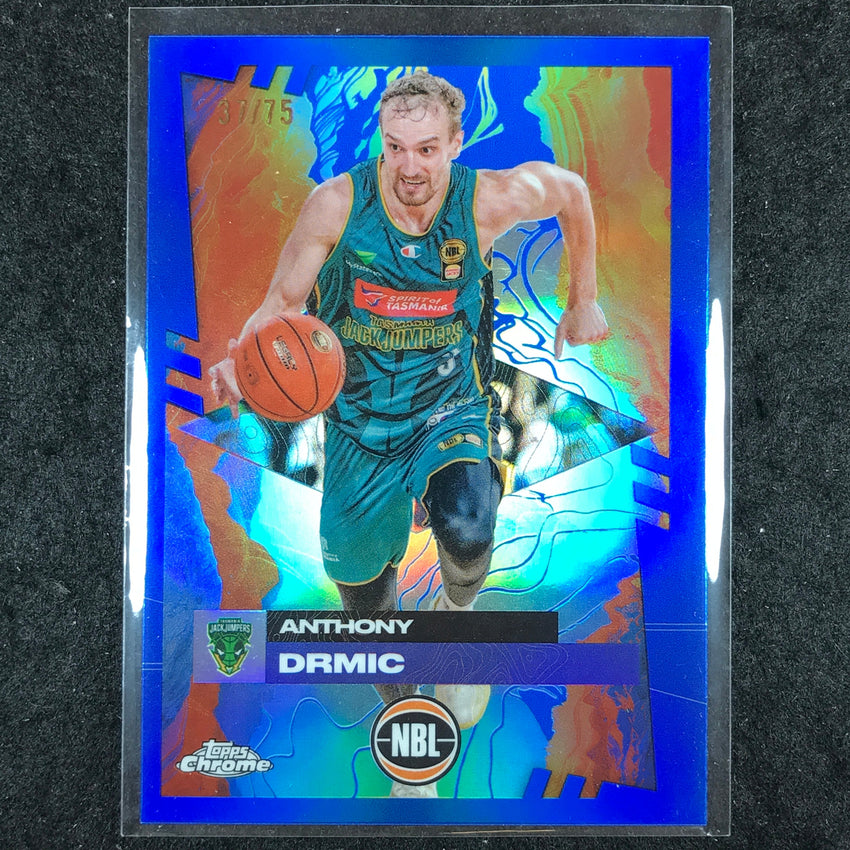 2024-25 Topps Chrome NBL ANTHONY DRMIC Base Blue 37/75 #100