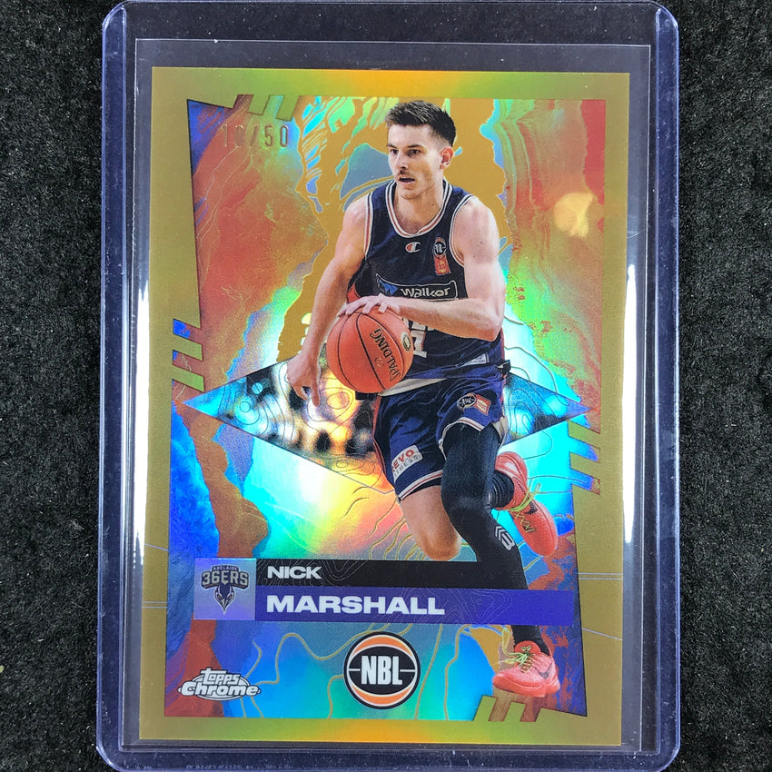 2024-25 Topps Chrome NBL NICK MARSHALL Base Gold 10/50 #2