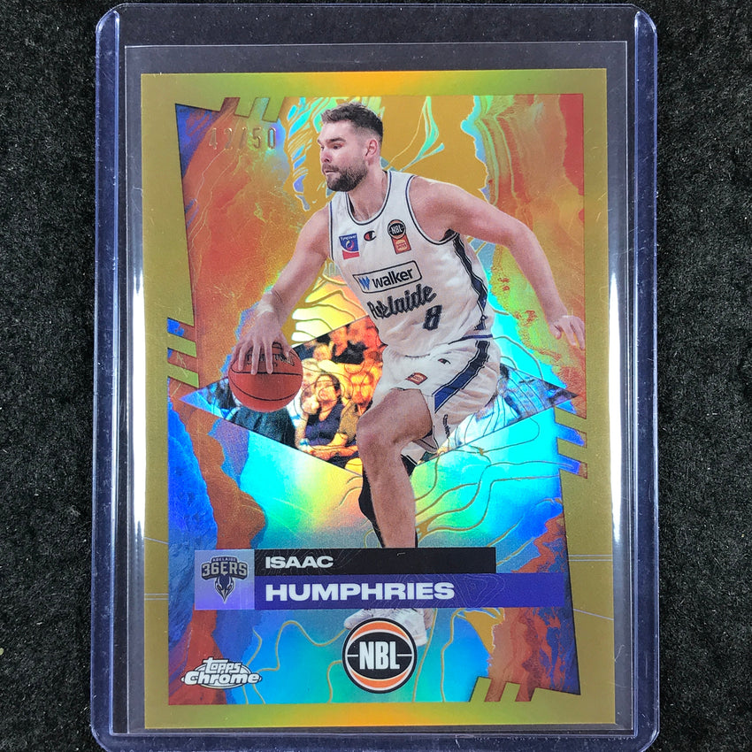 2024-25 Topps Chrome NBL ISAAC HUMPHRIES Base Gold 42/50 #3