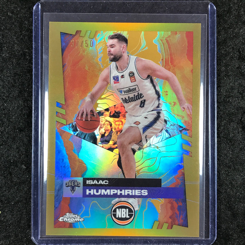 2024-25 Topps Chrome NBL ISAAC HUMPHRIES Base Gold 37/50 #3