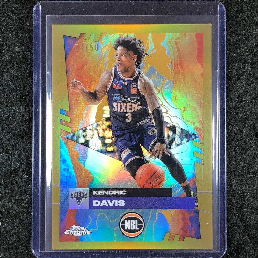 2024-25 Topps Chrome NBL KENDRIC DAVIS Base Gold 8/50 #6