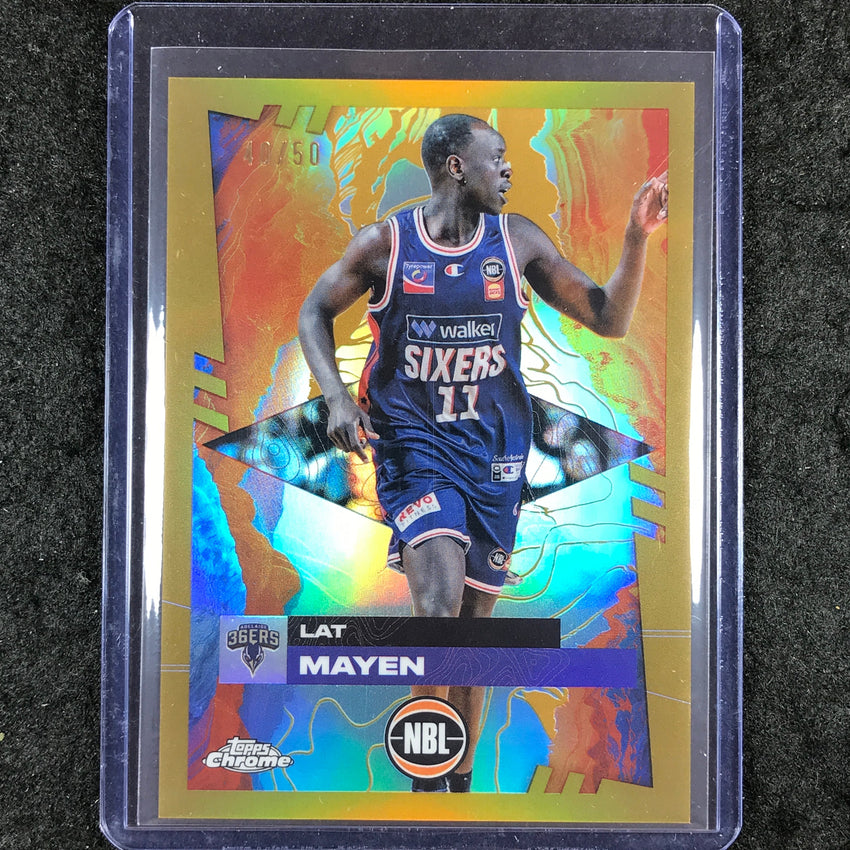2024-25 Topps Chrome NBL LAT MAYEN Base Gold 40/50 #7