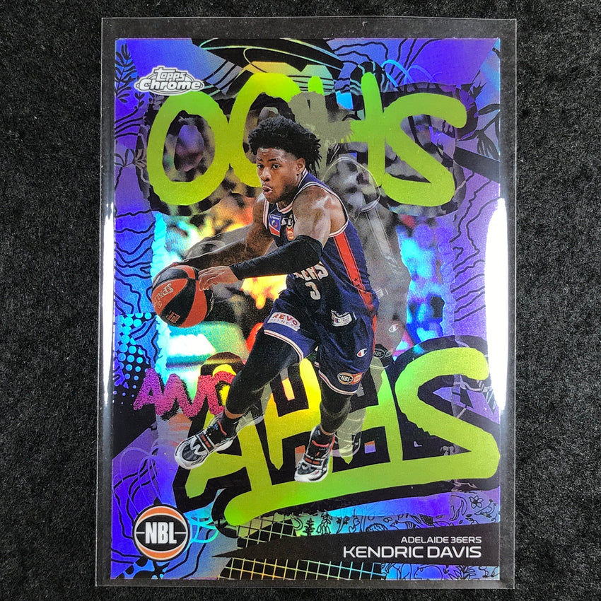 2024-25 Topps Chrome NBL KENDRIC DAVIS Oohs and Ahhs Refractor #1