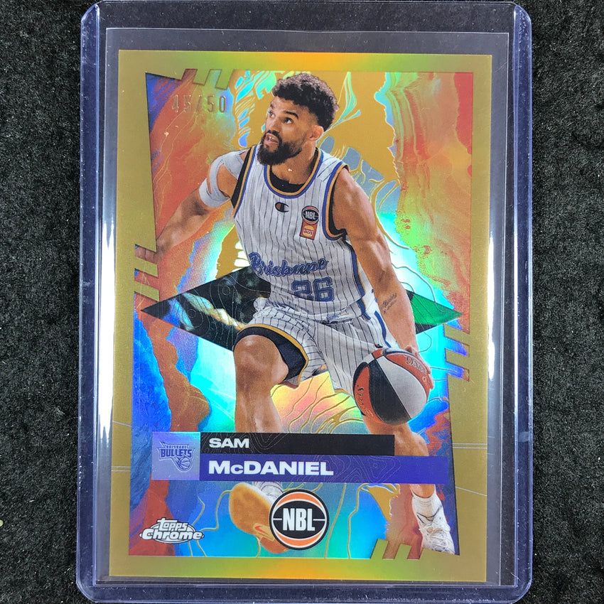 2024-25 Topps Chrome NBL SAM MCDANIEL Base Gold 45/50 #14