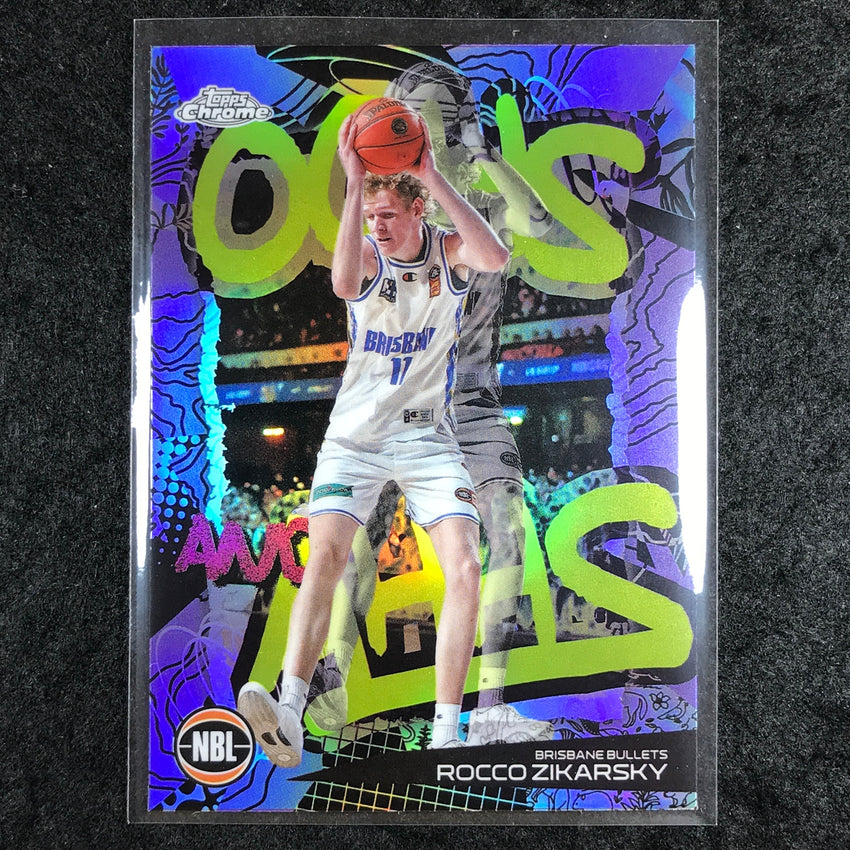 2024-25 Topps Chrome NBL ROCCO ZIKARSKY Oohs and Ahhs Refractor #3