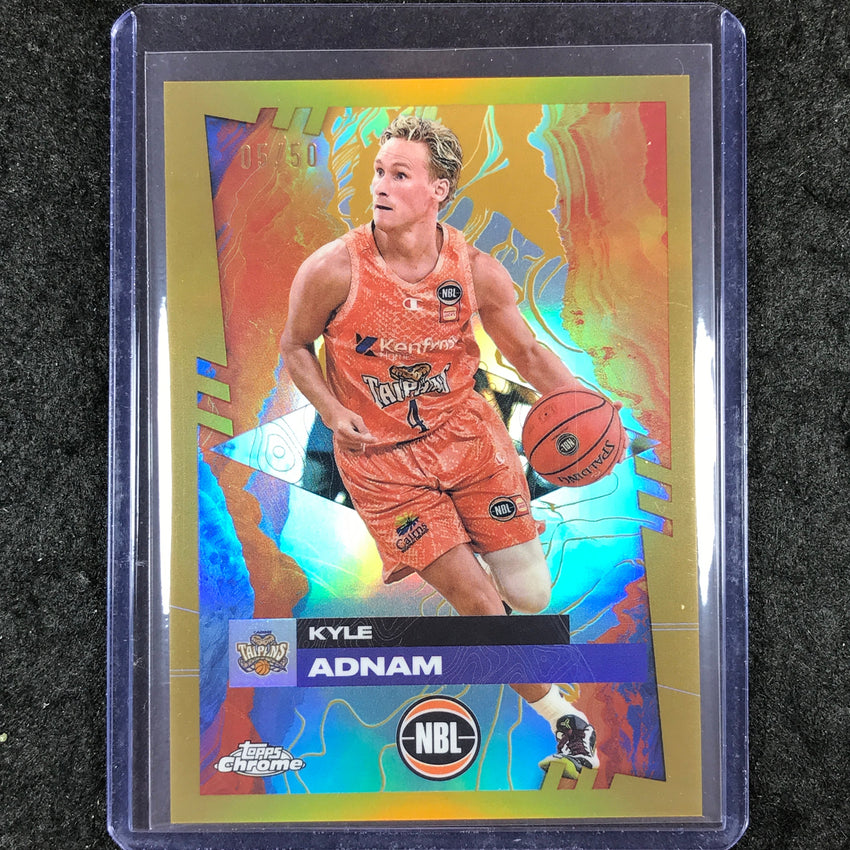 2024-25 Topps Chrome NBL KYLE ADNAM Base Gold 5/50 #26