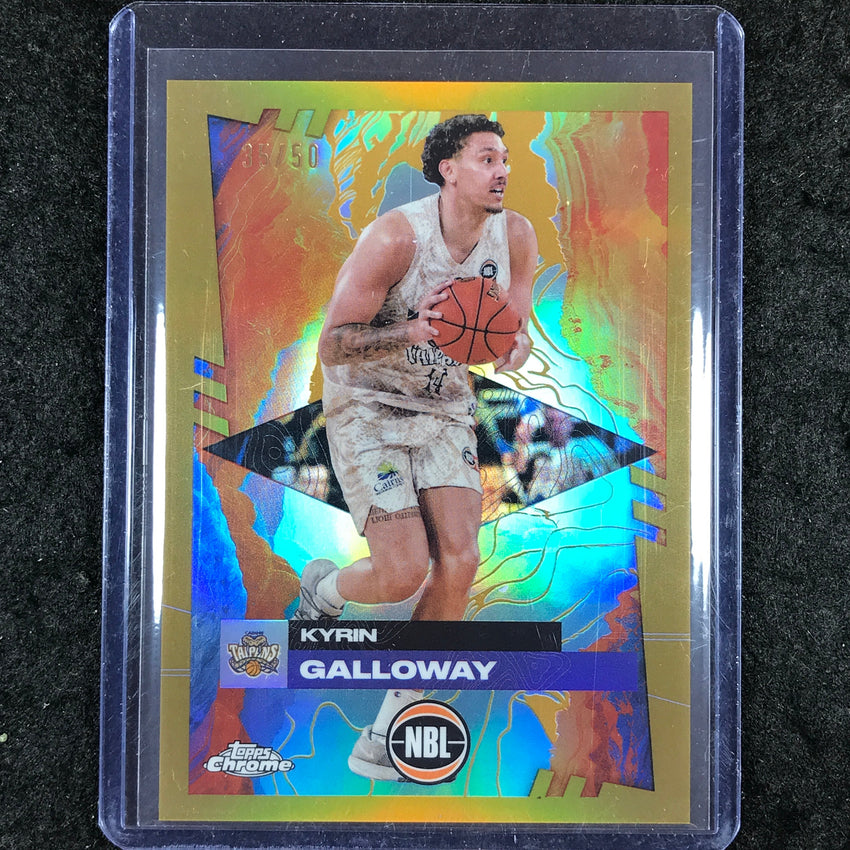 2024-25 Topps Chrome NBL KYRIN GALLOWAY Base Gold 35/50 #27