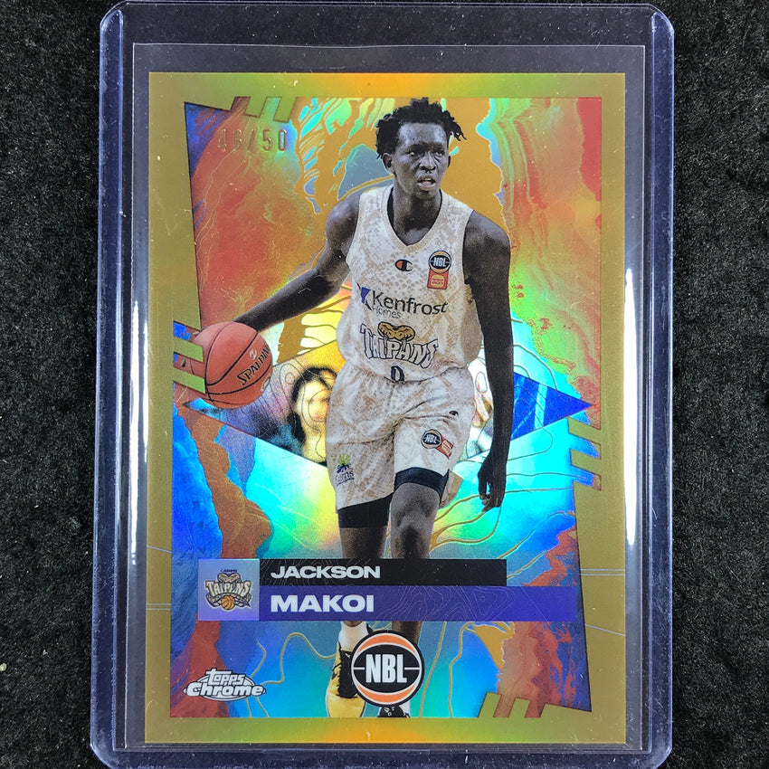 2024-25 Topps Chrome NBL JACKSON MAKOI Base Gold 46/50 #28