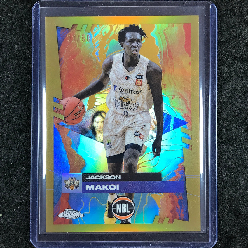2024-25 Topps Chrome NBL JACKSON MAKOI Base Gold 33/50 #28