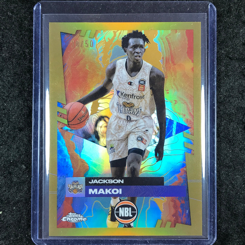 2024-25 Topps Chrome NBL JACKSON MAKOI Base Gold 38/50 #28