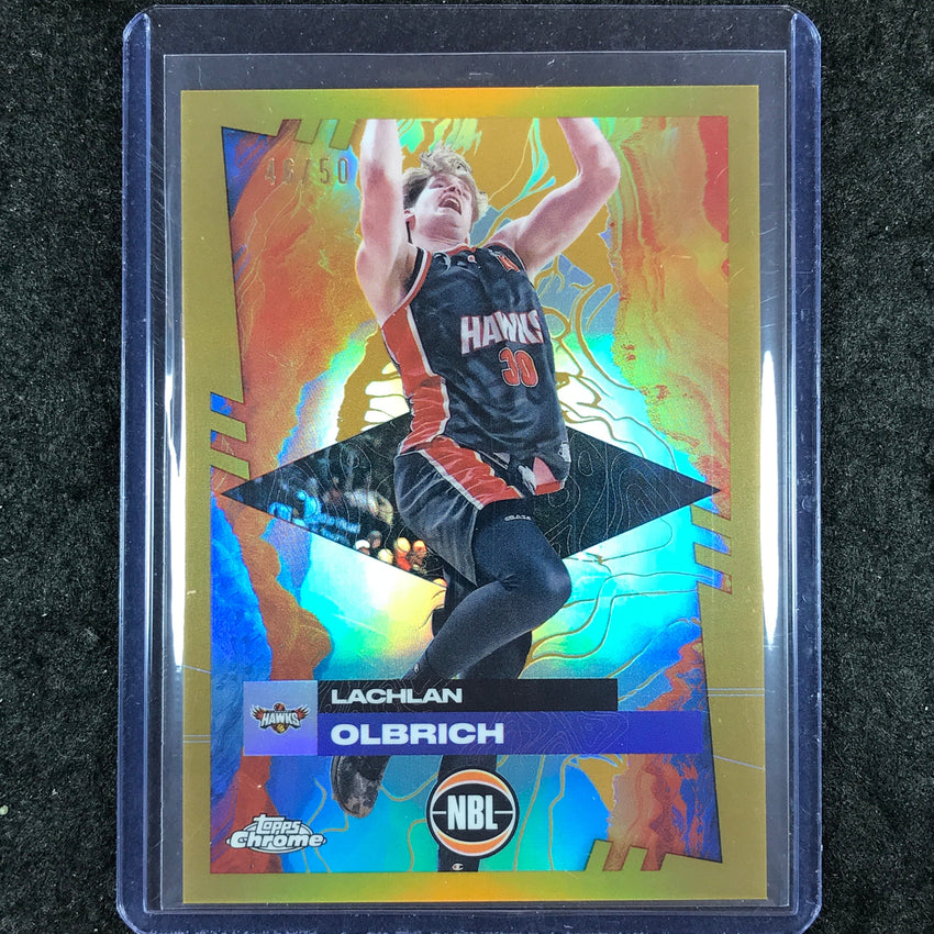 2024-25 Topps Chrome NBL LACHLAN OLBRICH Base Gold 46/50 #33