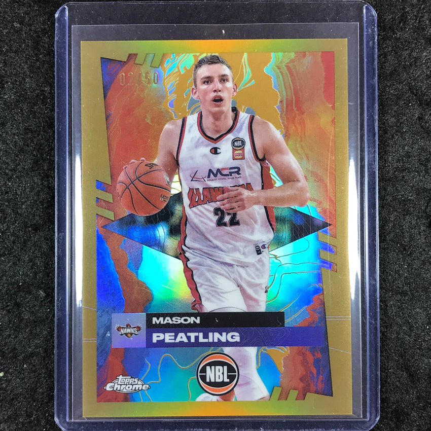 2024-25 Topps Chrome NBL MASON PEATLING Base Gold 2/50 #34