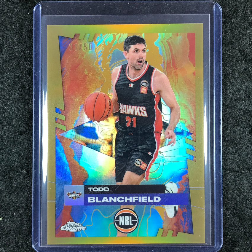 2024-25 Topps Chrome NBL TODD BLANCHFIELD Base Gold 31/50 #36