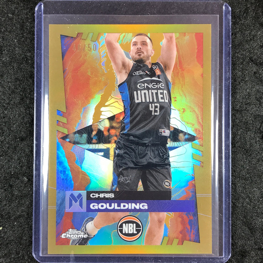 2024-25 Topps Chrome NBL CHRIS GOULDING Base Gold 46/50 #41