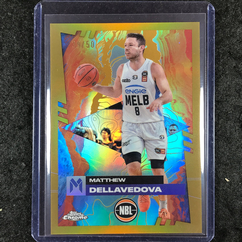 2024-25 Topps Chrome NBL MATTHEW DELLAVEDOVA Base Gold 39/50 #43