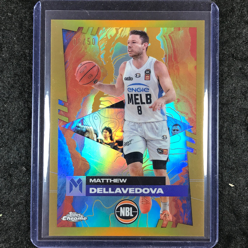 2024-25 Topps Chrome NBL MATTHEW DELLAVEDOVA Base Gold 5/50 #43