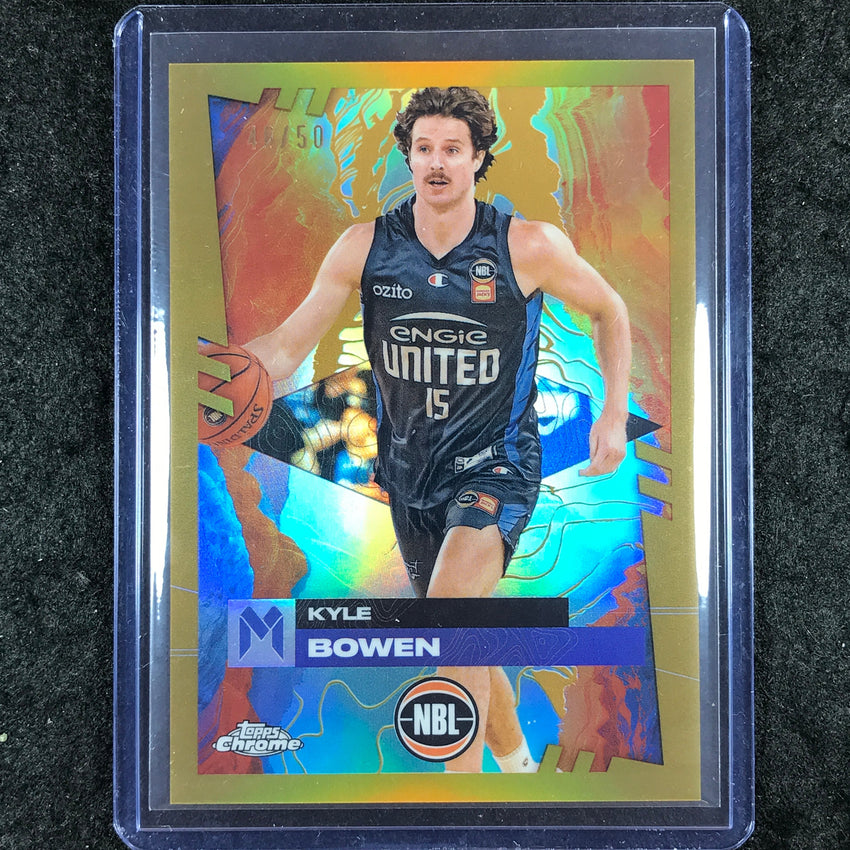 2024-25 Topps Chrome NBL KYLE BOWEN Base Gold 46/50 #44