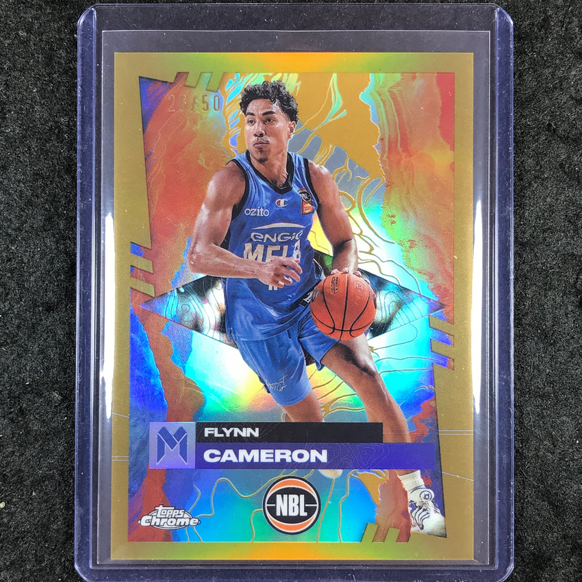 2024-25 Topps Chrome NBL FLYNN CAMERON Base Gold 26/50 #45