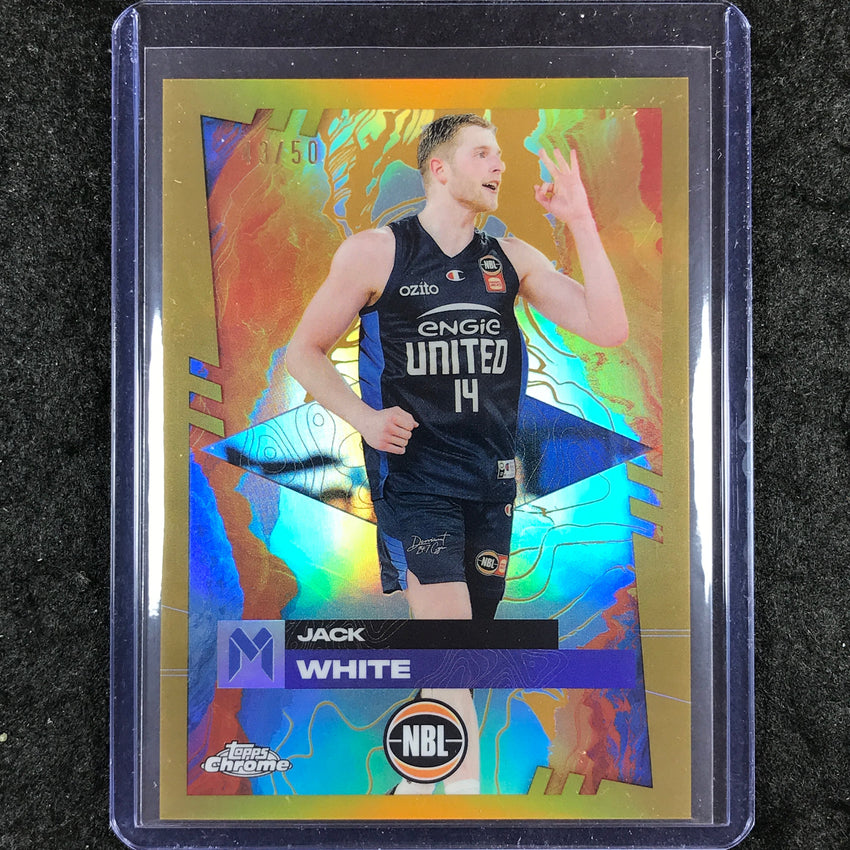 2024-25 Topps Chrome NBL JACK WHITE Base Gold 43/50 #50