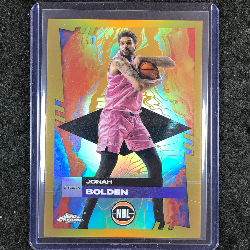 2024-25 Topps Chrome NBL JONAH BOLDEN Base Gold 2/50 #54