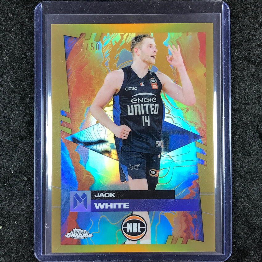 2024-25 Topps Chrome NBL JACK WHITE Base Gold 35/50 #50