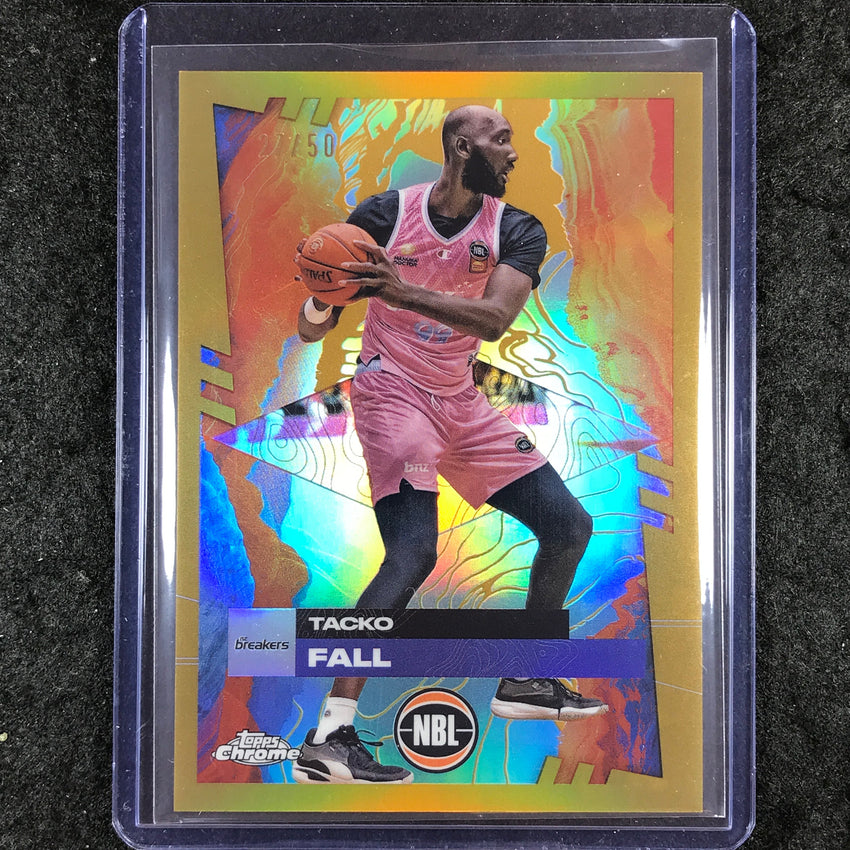 2024-25 Topps Chrome NBL TACKO FALL Base Gold 27/50 #57