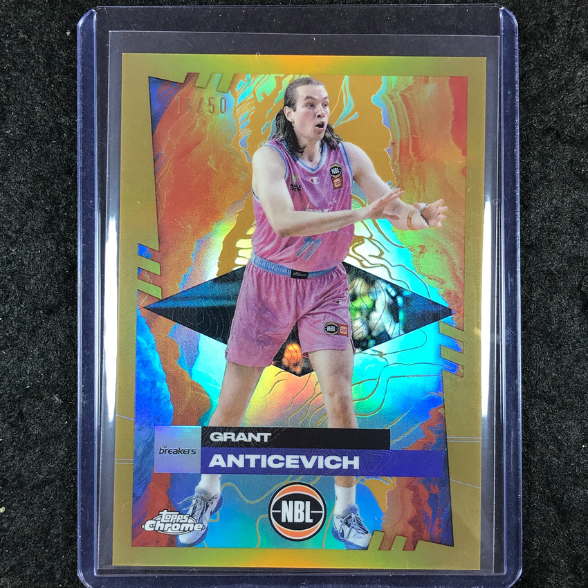 2024-25 Topps Chrome NBL GRANT ANTICEVICH Base Gold 16/50 #58