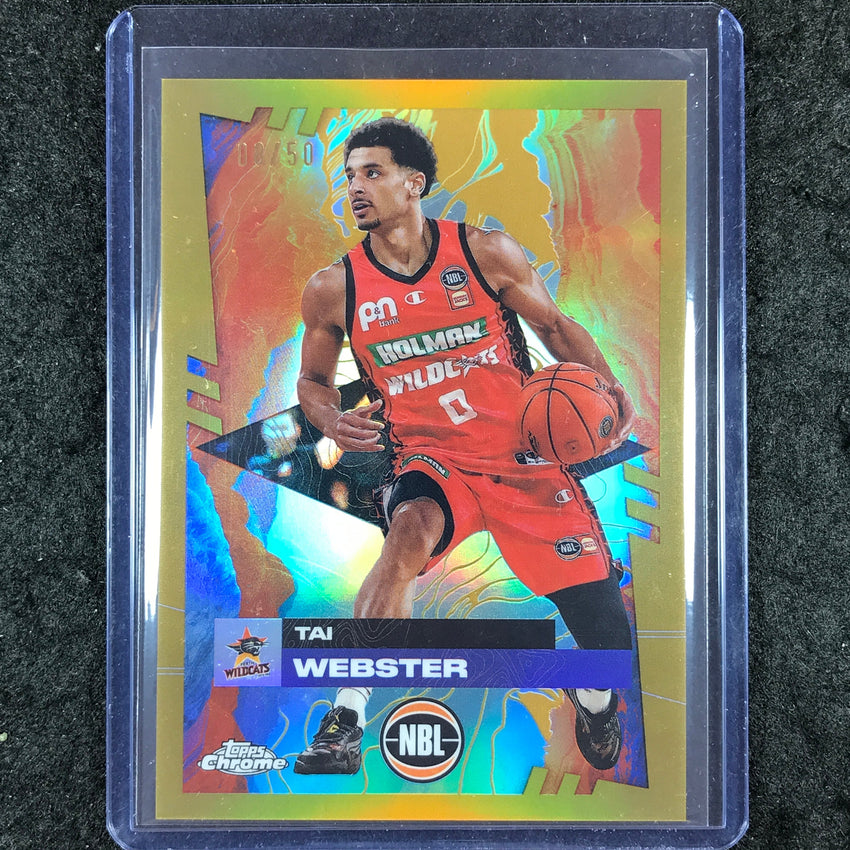 2024-25 Topps Chrome NBL TAI WEBSTER Base Gold 8/50 #65