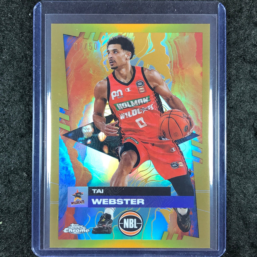 2024-25 Topps Chrome NBL TAI WEBSTER Base Gold 7/50 #65