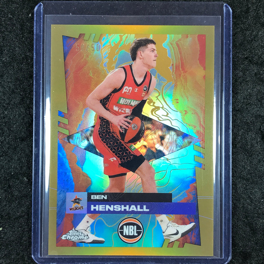2024-25 Topps Chrome NBL BEN HENSHALL Base Gold 50/50 #69