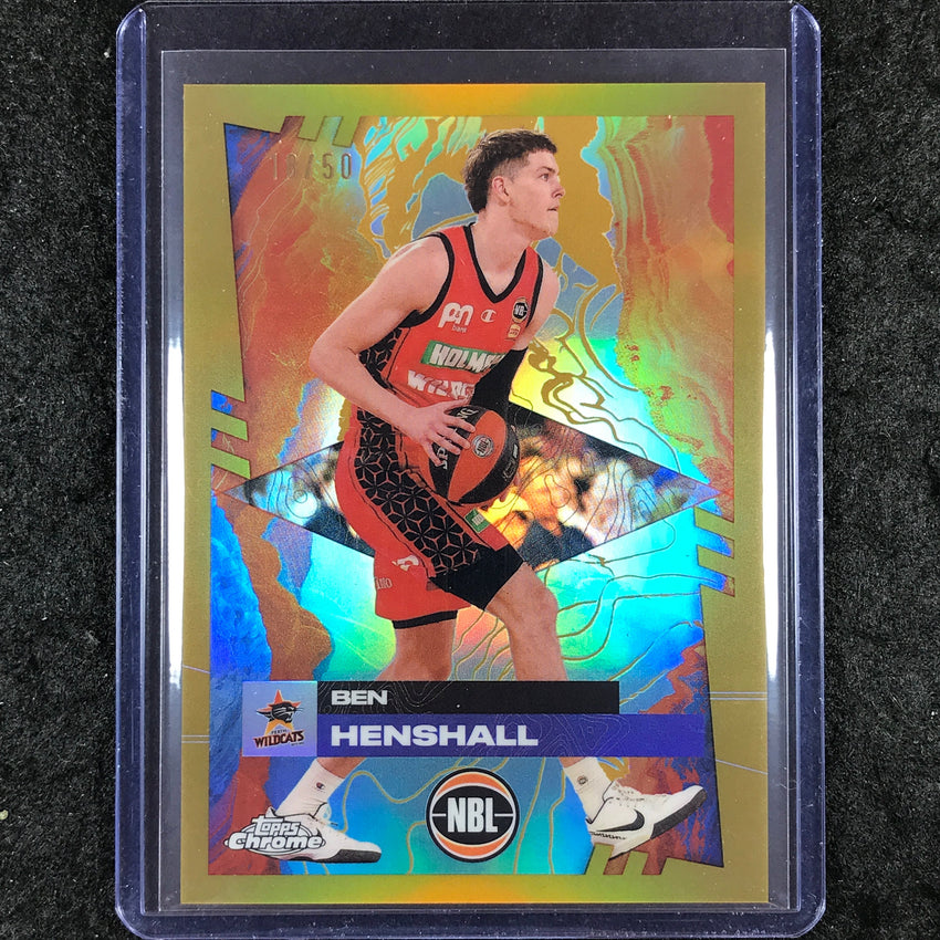 2024-25 Topps Chrome NBL BEN HENSHALL Base Gold 18/50 #69