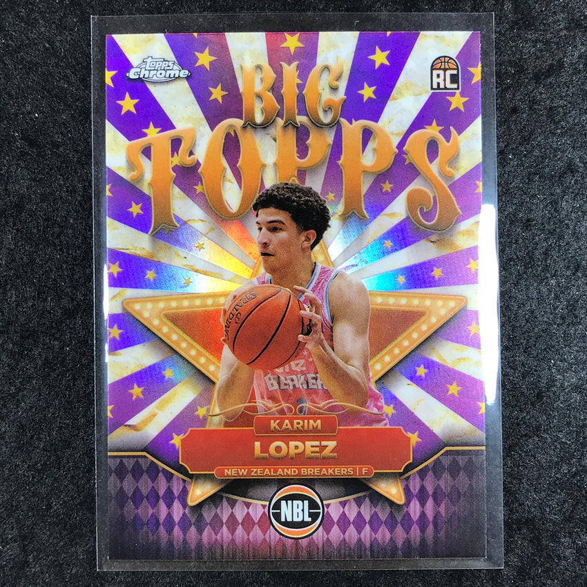 2024-25 Topps Chrome NBL KARIM LOPEZ Big Topps Rookie Refractor #6