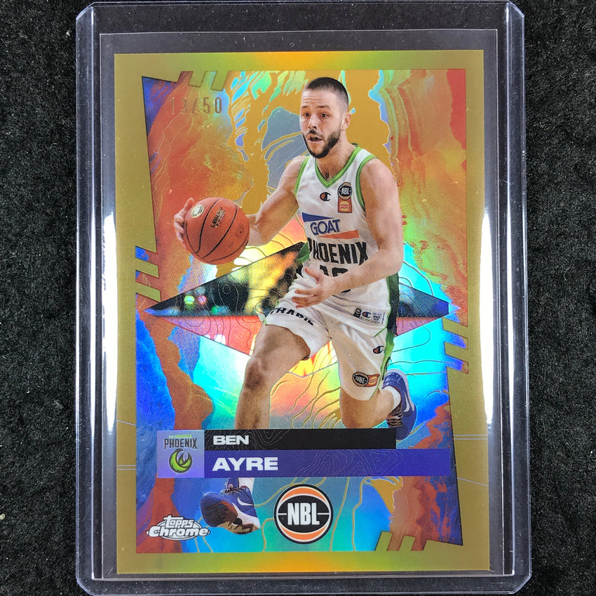 2024-25 Topps Chrome NBL BEN AYRE Base Gold 13/50 #72
