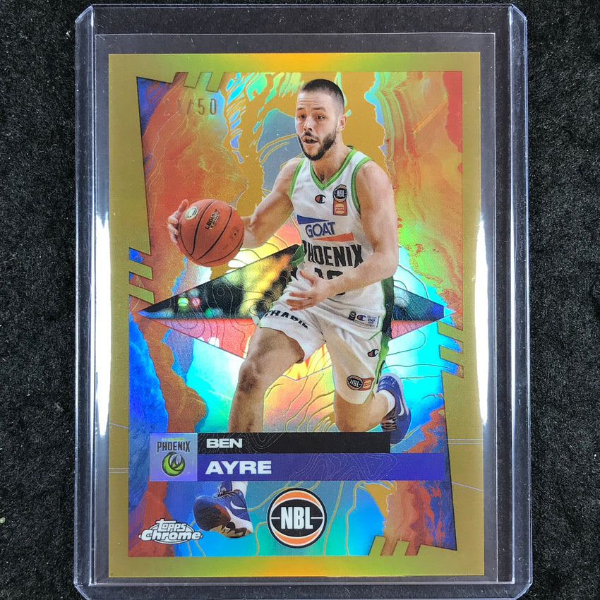2024-25 Topps Chrome NBL BEN AYRE Base Gold 21/50 #72