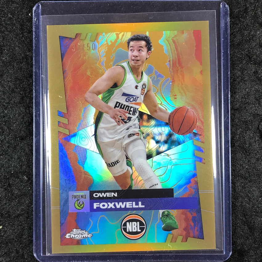 2024-25 Topps Chrome NBL OWEN FOXWELL Base Gold 32/50 #73