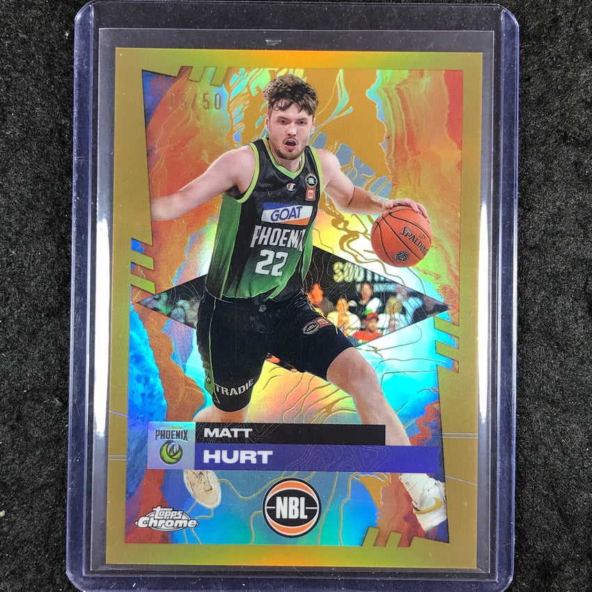 2024-25 Topps Chrome NBL MATT HURT Base Gold 5/50 #79