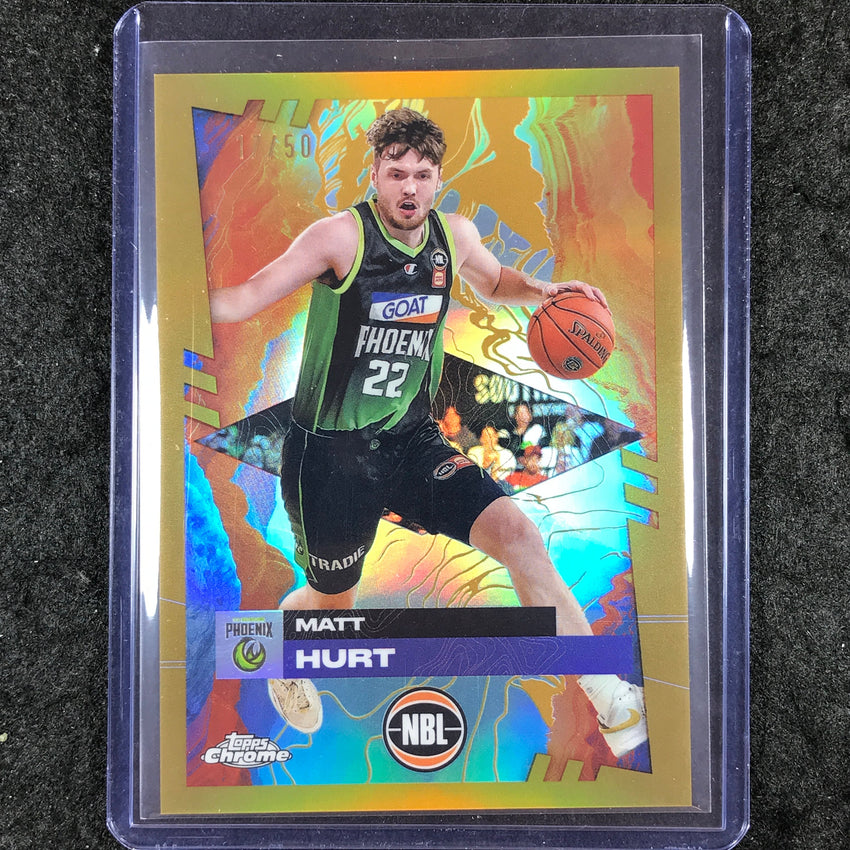 2024-25 Topps Chrome NBL MATT HURT Base Gold 17/50 #79