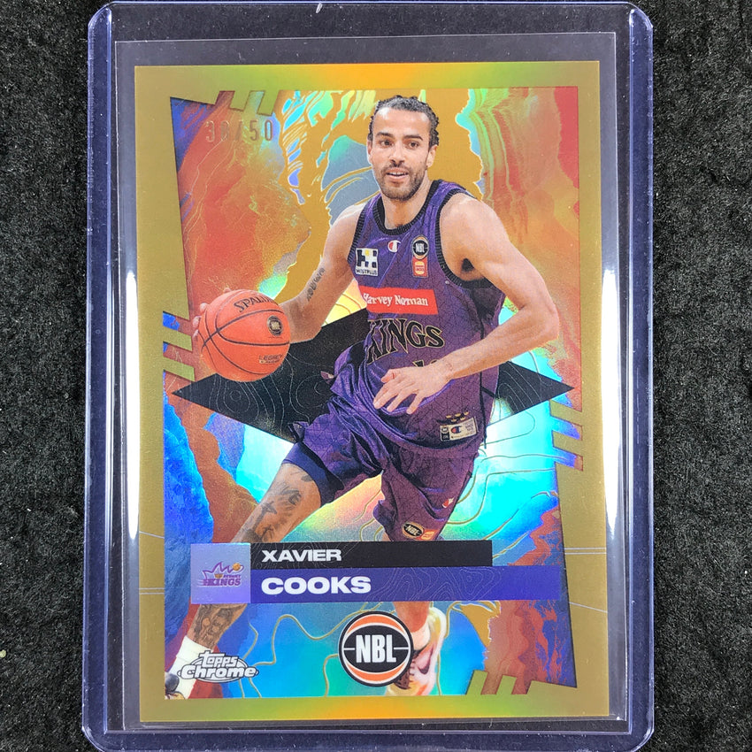 2024-25 Topps Chrome NBL XAVIER COOKS Base Gold 38/50 #84