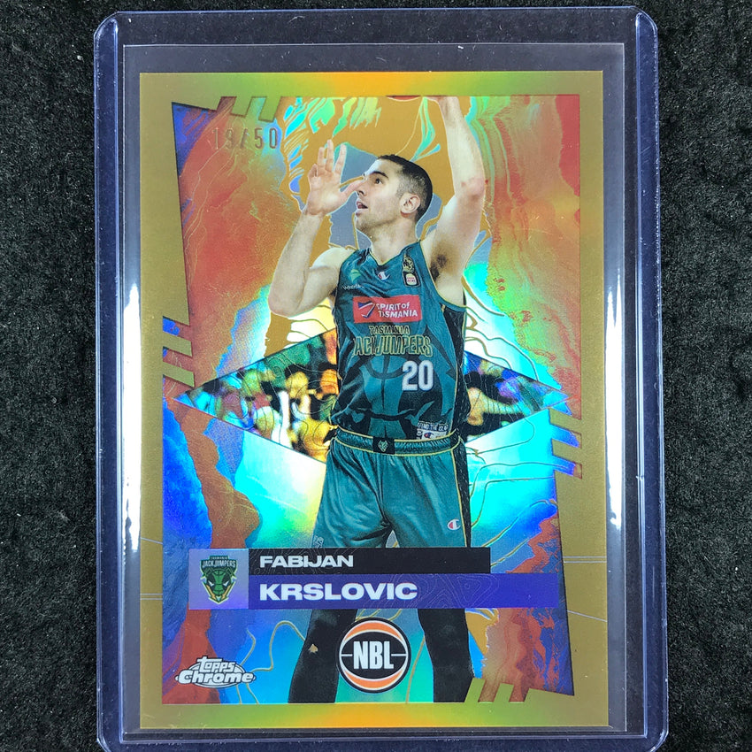 2024-25 Topps Chrome NBL FABIJAN KRSLOVIC Base Gold 19/50 #94