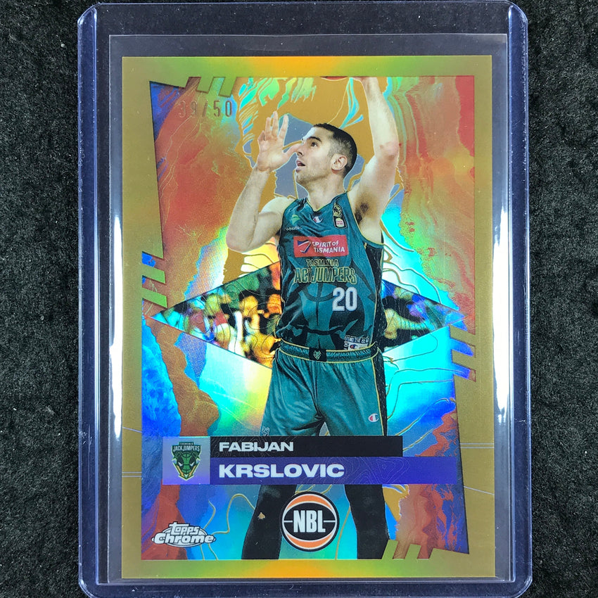 2024-25 Topps Chrome NBL FABIJAN KRSLOVIC Base Gold 39/50 #94