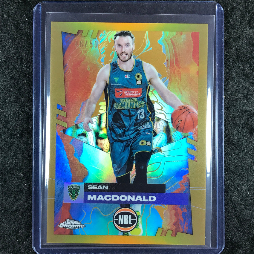 2024-25 Topps Chrome NBL SEAN MACDONALD Base Gold 46/50 #98
