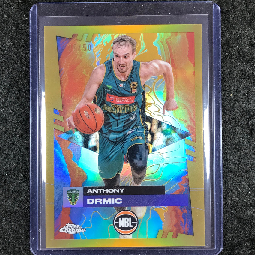2024-25 Topps Chrome NBL ANTHONY DRMIC Base Gold 25/50 #100