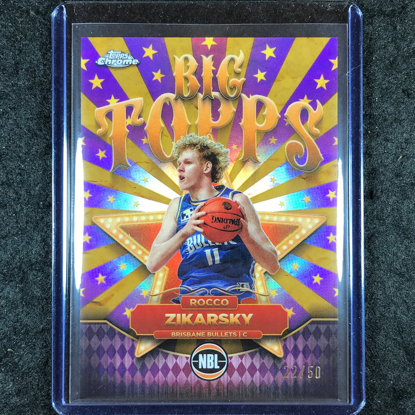 2024-25 Topps Chrome NBL ROCCO ZIKARSKY Big Topps Gold 22/50 #2