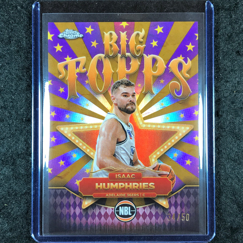 2024-25 Topps Chrome NBL ISAAC HUMPHRIES Big Topps Gold 34/50 #11