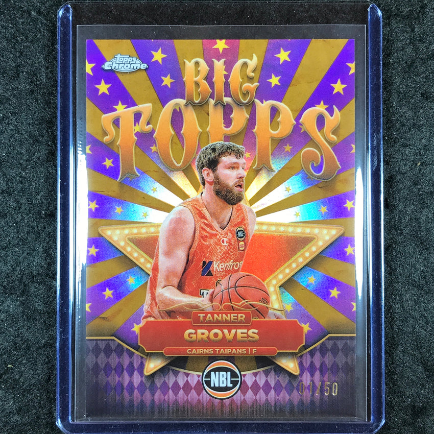 2024-25 Topps Chrome NBL TANNER GROVES Big Topps Gold 1/50 #13