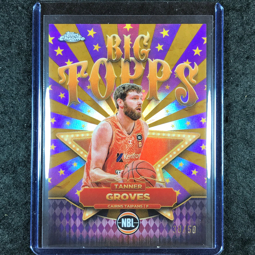 2024-25 Topps Chrome NBL TANNER GROVES Big Topps Gold 38/50 #13